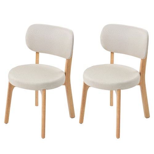 Set beige linen dining - 2,