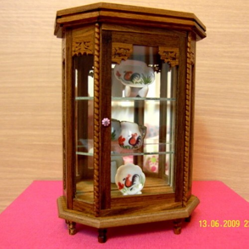 Vintage teak wood cabinet - wood,