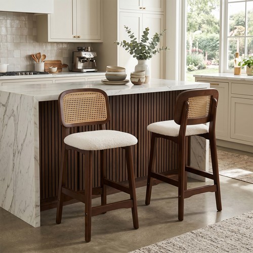 Set bar stools walnut - set,