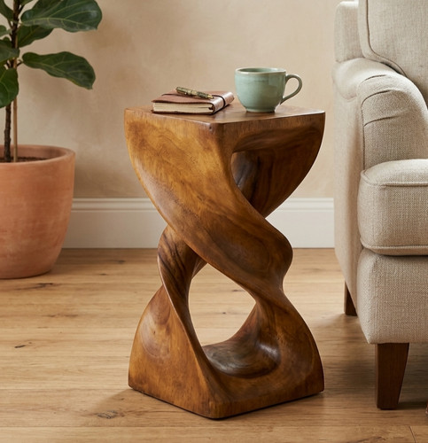 Side table suar - side, wood