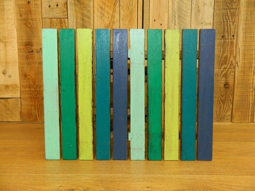 Wooden folding table - wooden, shabby