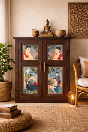 Solid wood hand - wood, hand-painted