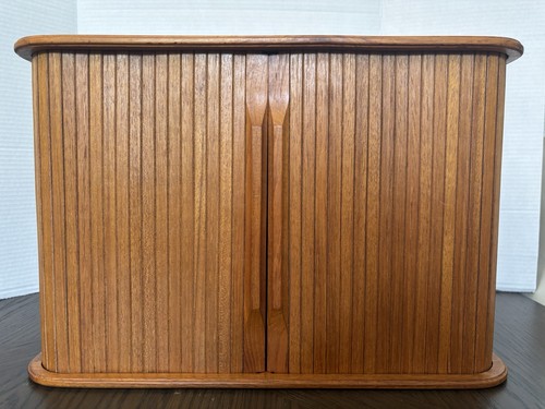 Vtg eppco teak wood storage - vtg,